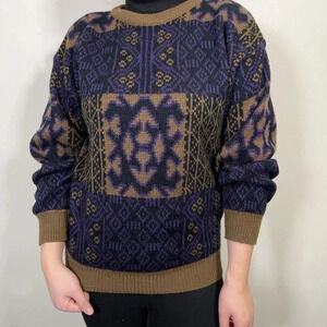 BRONZINI  | VINTAGE AZTEC GRANDPA SWEATER